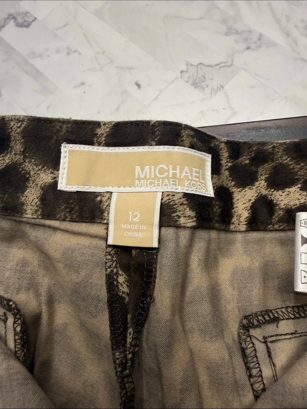 Michael Kors Brown Leopard-Print Women's Shorts